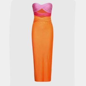 Baobab Pink and Orange Dress